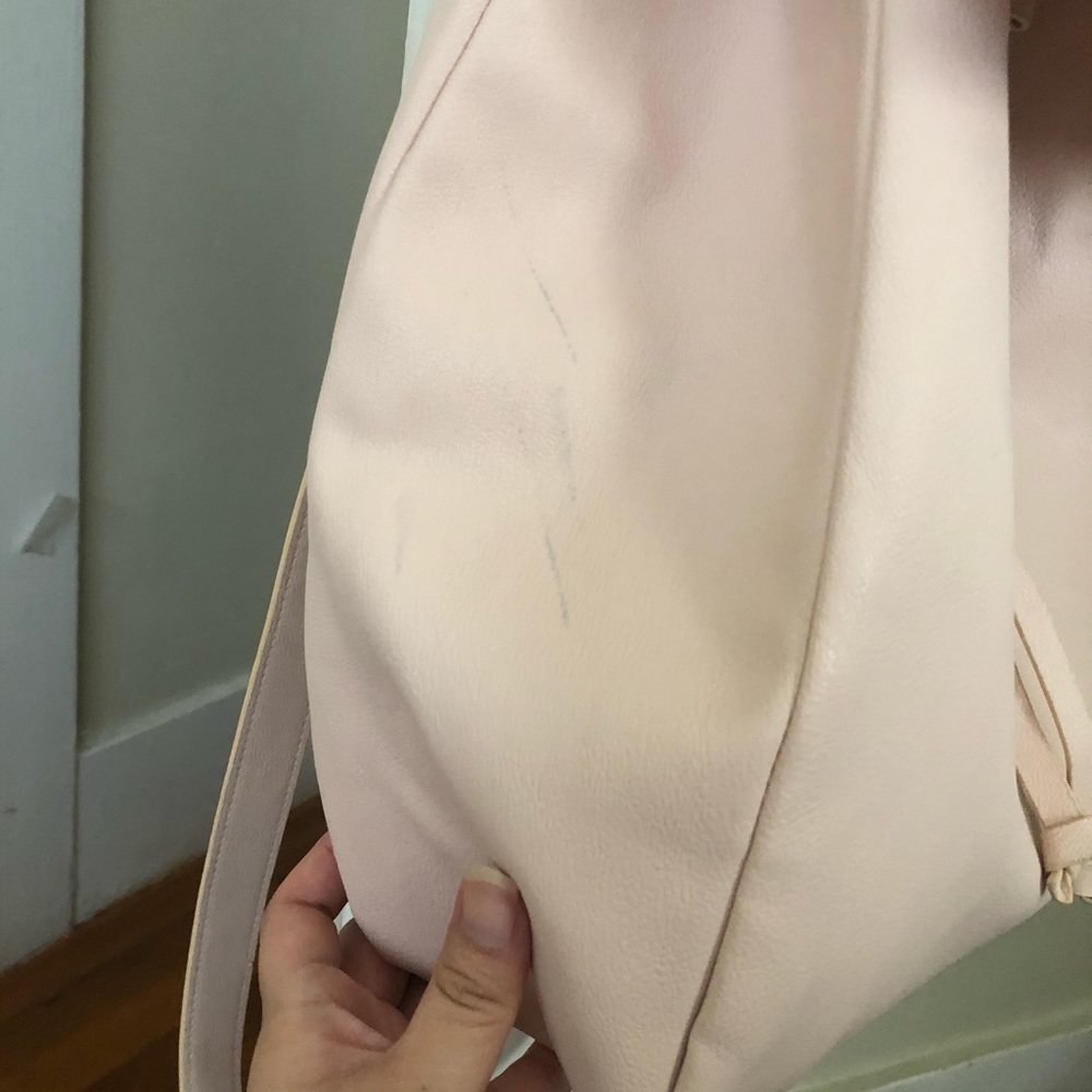 Light Pink Drawstring Backpack - image 3